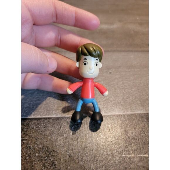 Mini man red shirt guy dad toy figure - Picture 1 of 4